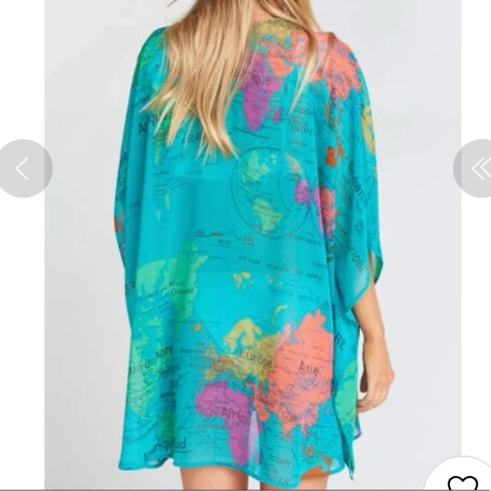 Show Me Your MuMu Turquoise Cover Up Kaftan - Picture 5 of 9